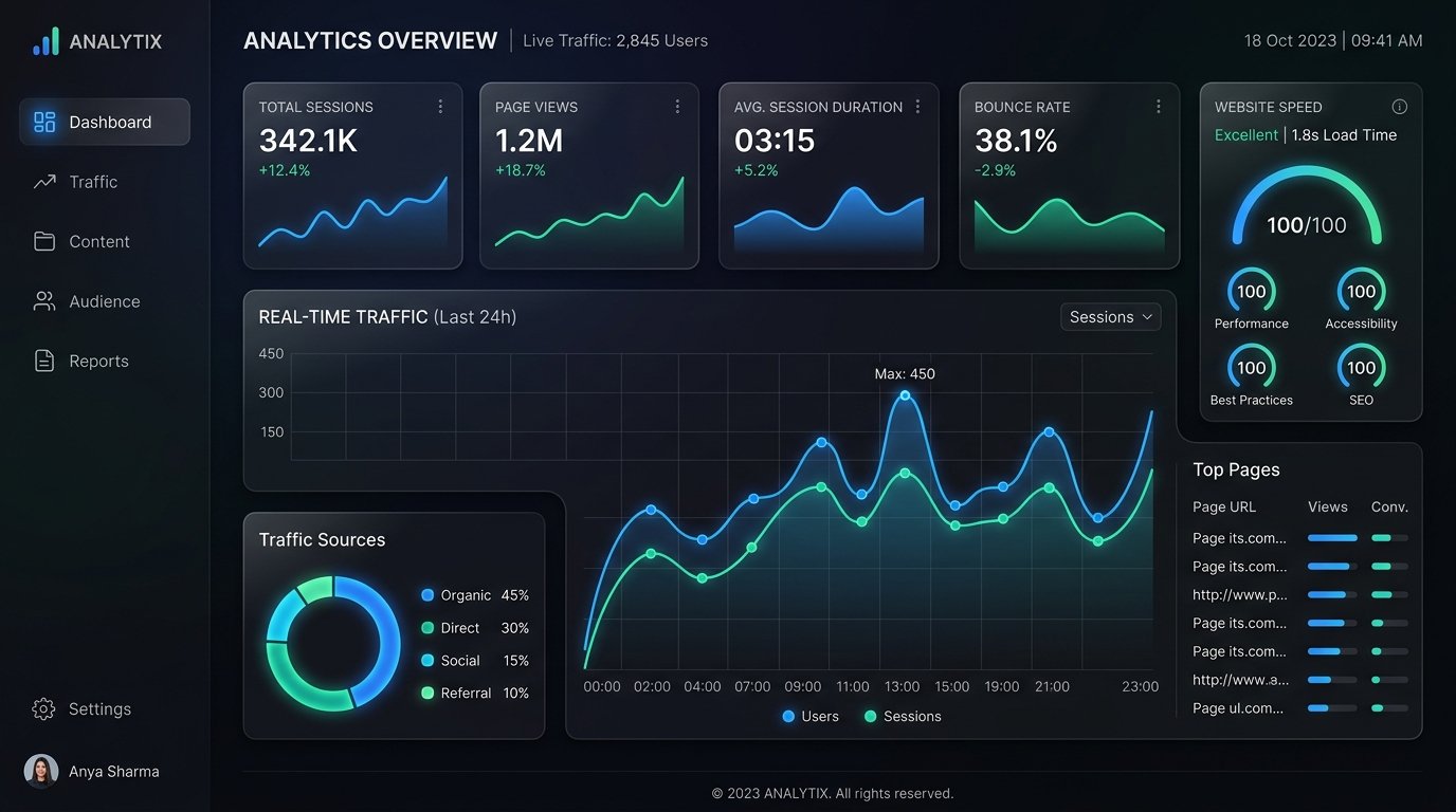 High Performance Dashboard & Analytics